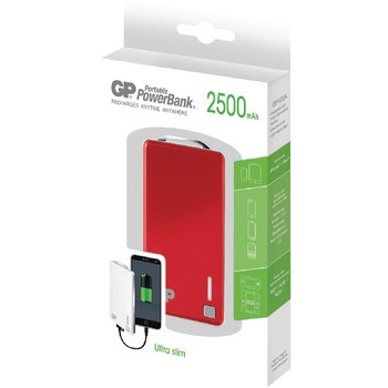 Tragbare Powerbank 2500 mAh USB Schwarz