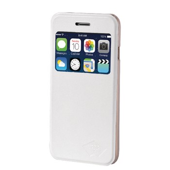 Telefon Wallet Book iPhone 6 / 6s Plus Plastik Weiß