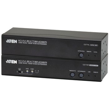 KVM-Extender Dual View, USB, Audio, RS232 150 m