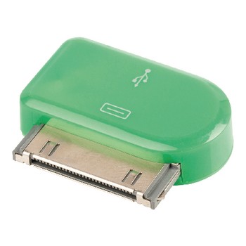 30-Pin-Adapter Apple Dock 30-Pin - USB Micro B Kupplung Grün