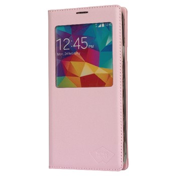 Telefon Wallet Book Galaxy S5 Plastik Rosa