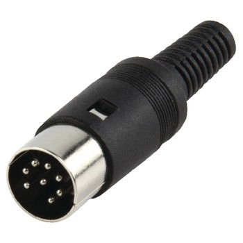 Stecker DIN Stecker PVC Schwarz