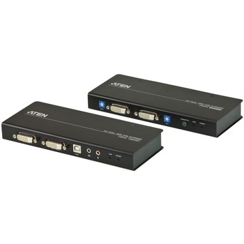 KVM-Extender DVI Dual View, USB, Audio, RS232 60 m