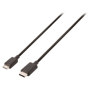 USB 2.0 Kabel USB-C Stecker - Micro-B Stecker 1.00 m Schwarz