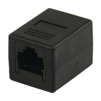 CAT6-Netzwerkadapter RJ45 (8P8C) Kupplung - RJ45 (8P8C) Kupplung Schwarz