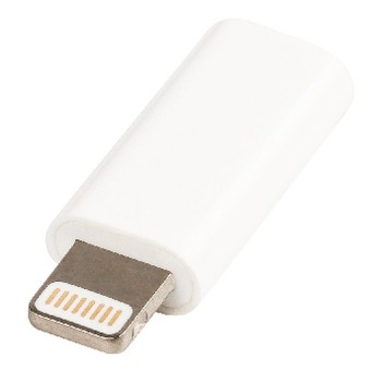 Lightning-Adapter Apple Lightning - USB Micro B Kupplung Weiß